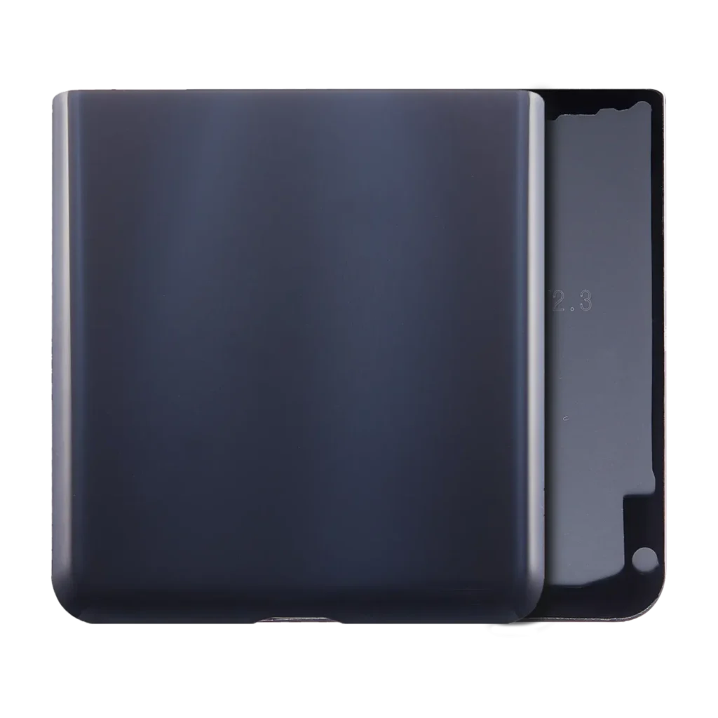 Bottom Back Cover Glass For Samsung Galaxy Z Flip 5G (F707) (Service Pack) (Mystic Black)