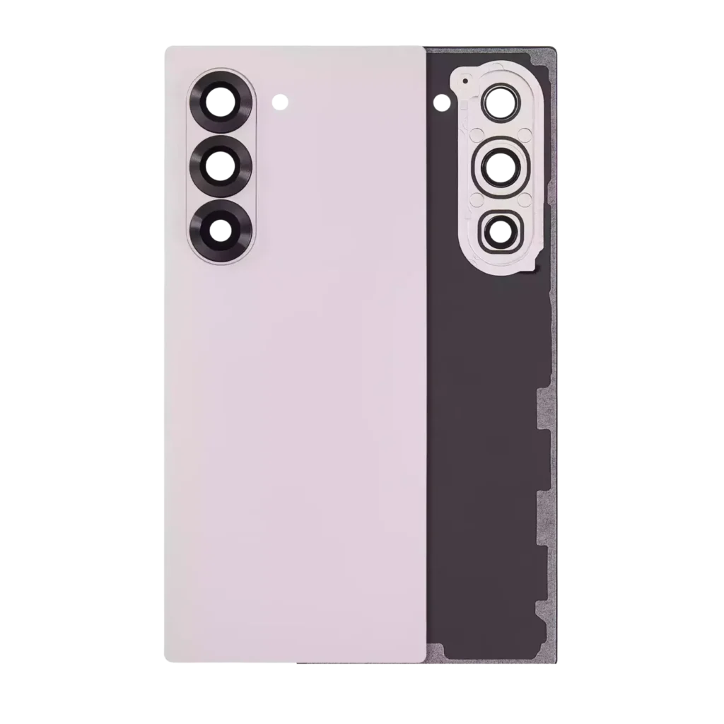 Back Cover Glass With Camera Lens For Samsung Galaxy Z Fold 6 5G (Aftermarket Plus) (Pink)