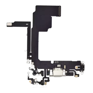 Charging Port Flex Cable For iPhone 15 Pro (Aftermarket Plus) (White Titanium)