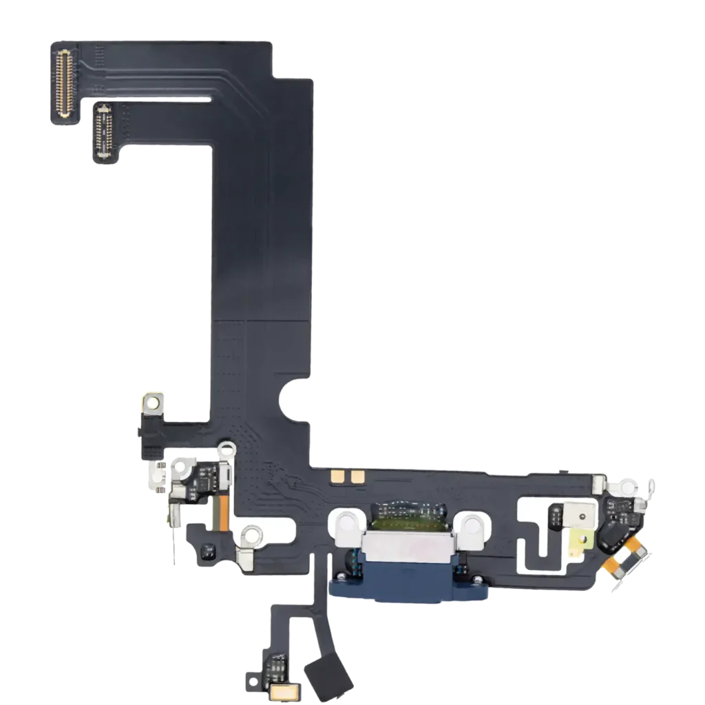 Charging Port Flex Cable For iPhone 12 Mini (Aftermarket Plus) (Blue)