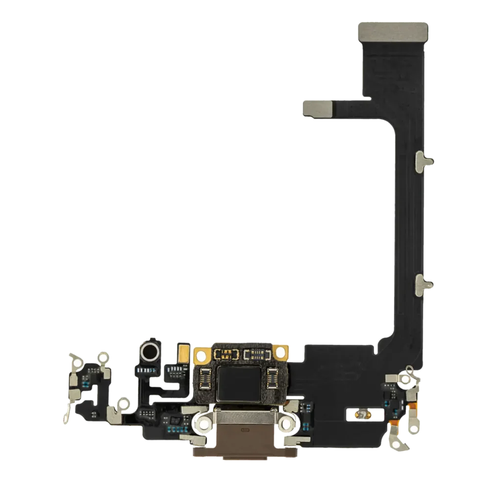 Charging Port Flex Cable With Board For iPhone 11 Pro (Aftermarket Plus) (Gold)