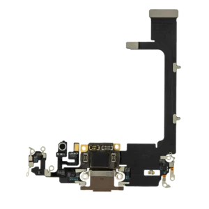 Charging Port Flex Cable With Board For iPhone 11 Pro (Aftermarket Plus) (Gold)