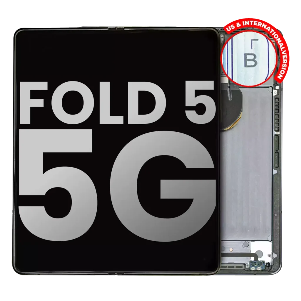 Inner OLED Assembly With Frame For Samsung Galaxy Z Fold 5 5G (US & International) (Used OEM Pull: Grade A) (Gray)