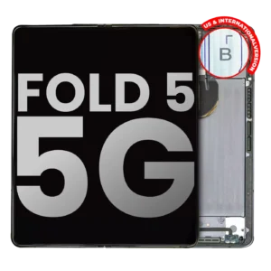 Inner OLED Assembly With Frame For Samsung Galaxy Z Fold 5 5G (US & International) (Used OEM Pull: Grade A) (Gray)