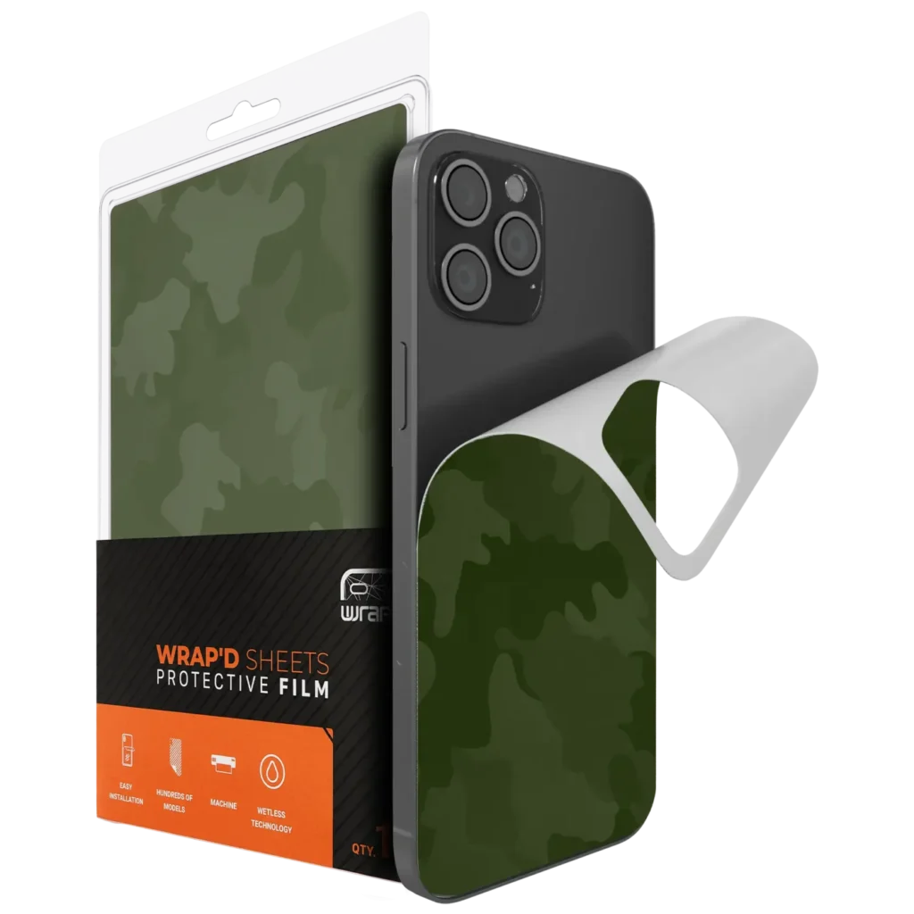 Wrapd Skin - Camouflage Pattern (Green) (10 Pack)