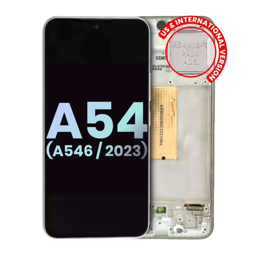 OLED Assembly With Frame For Samsung Galaxy A54 5G (A546 / 2023) (US & International Version) (Service Pack) (White)