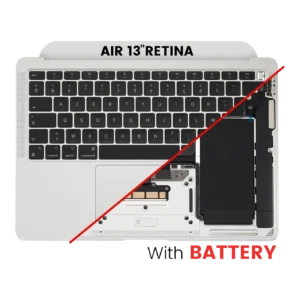 Top Case With Keyboard (ISO French) For Macbook Air 13" A2337 (2020) (Used OEM Pull: Grade A) (Silver)