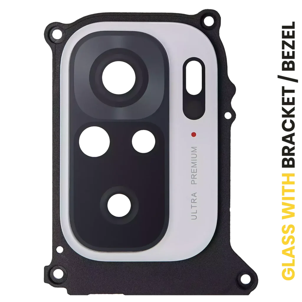 Back Camera Lens With Bracket / Bezel For Xiaomi Redmi Note 10 (Pebble White)