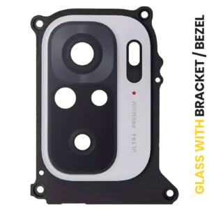 Back Camera Lens With Bracket / Bezel For Xiaomi Redmi Note 10 (Pebble White)