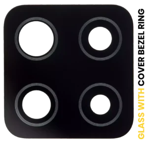 Back Camera Lens With Cover Bezel Ring For Samsung Galaxy A42 5G (A426 / 2020) (Prism Dot Black)