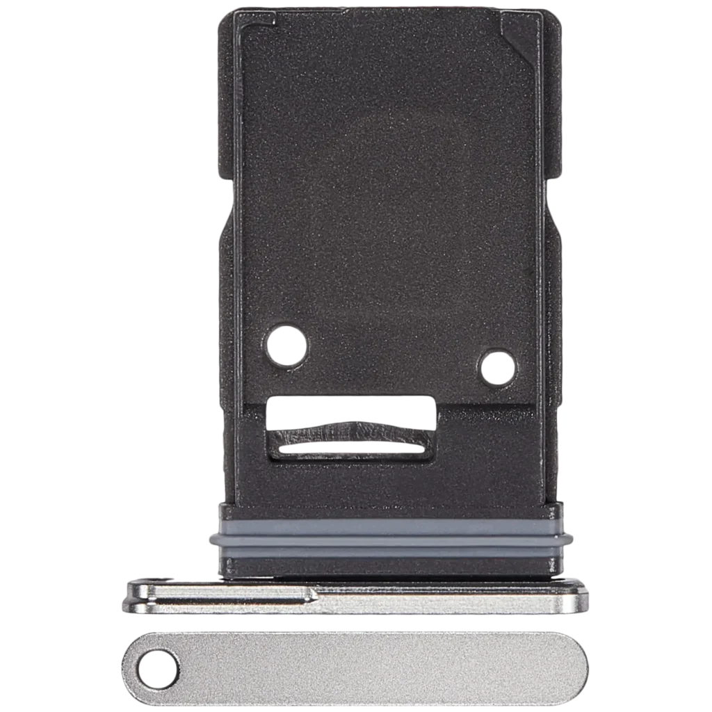 Single Sim Card Tray For Samsung Galaxy Z Fold 7 (F966) (Premium) (Silver Shadow)