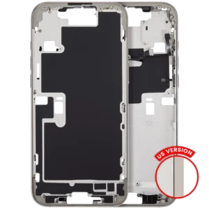 Mid-Frame Housing With Power And Volume Button For iPhone 16 Pro Max (US Version) (Aftermarket Plus) (Natural Titanium)