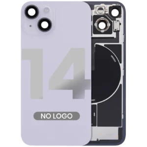 Back Glass w/ MagSafe Magnet & NFC & Flashlight Flex For iPhone14 (Aftermarket) (No Logo) (Purple)