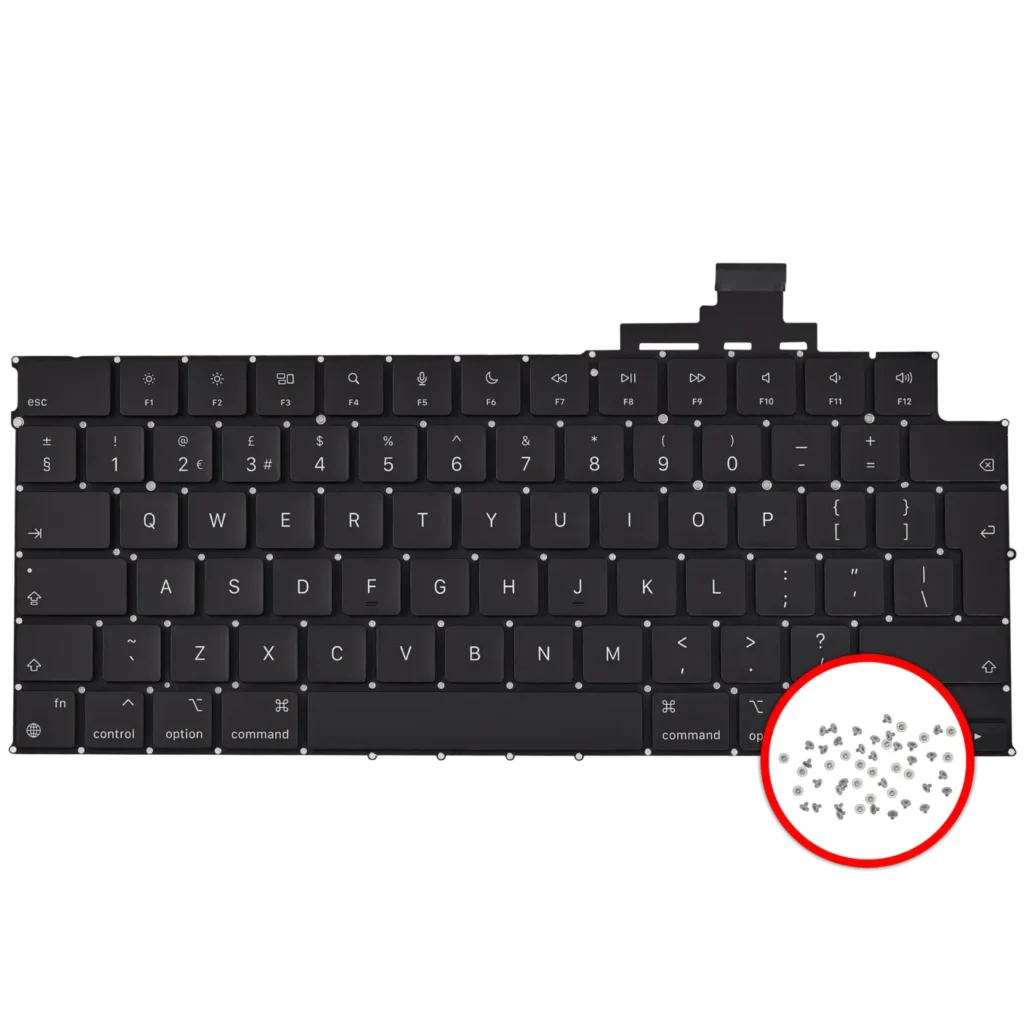 Keyboard W/ Backlight & Screws For MacBook Air 15" (A3114 / Mid 2024) (UK English)