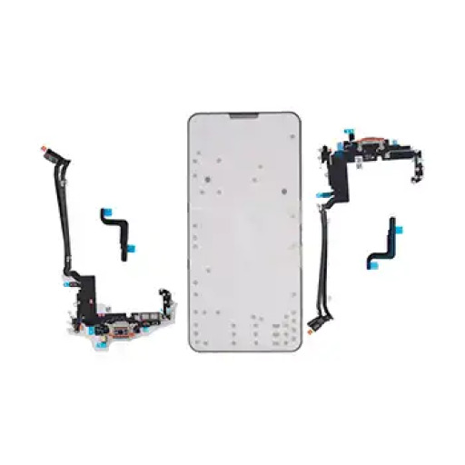 USB-C Charging Port Flex Cable (pSIM) For iPhone 17 Pro Max (Genuine OEM) (UK/EU Version) (Cosmic Orange)