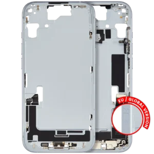 Mid-Frame Housing W/ Charging Port Flex & Small Parts For iPhone 15 (EU / Global Version) (Used OEM Pull: Grade C) (Blue)