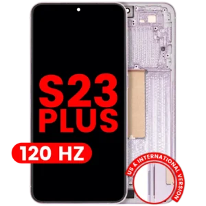 OLED Assembly With Frame For Samsung Galaxy S23 Plus (US & International) (Aftermarket Plus) (120Hz) (Lavender)