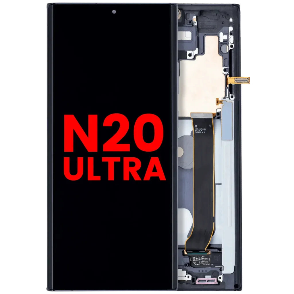 OLED Assembly With Frame For Samsung Galaxy Note 20 Ultra 5G (Aftermarket Plus) (Mystic Black)