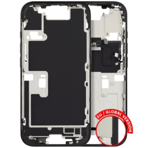 Mid-Frame Housing W/ Small Parts For iPhone 16 Pro (EU / Global Version) (Used OEM Pull: Grade A) (Black Titanium)