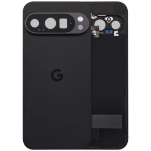 Back Cover Housing With Small Components Pre-Installed For Google Pixel 9 Pro (Used OEM Pull: Grade A) (Obsidian)