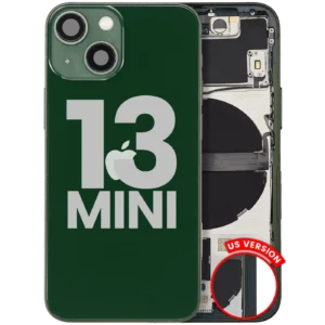 Back Housing W/ Small Parts For iPhone 13 Mini (US Version) (Used OEM Pull: Grade B) (Green)