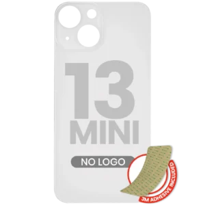 Back Glass With 3M Adhesive For iPhone 13 Mini (No Logo / Large Camera Hole) (Starlight)