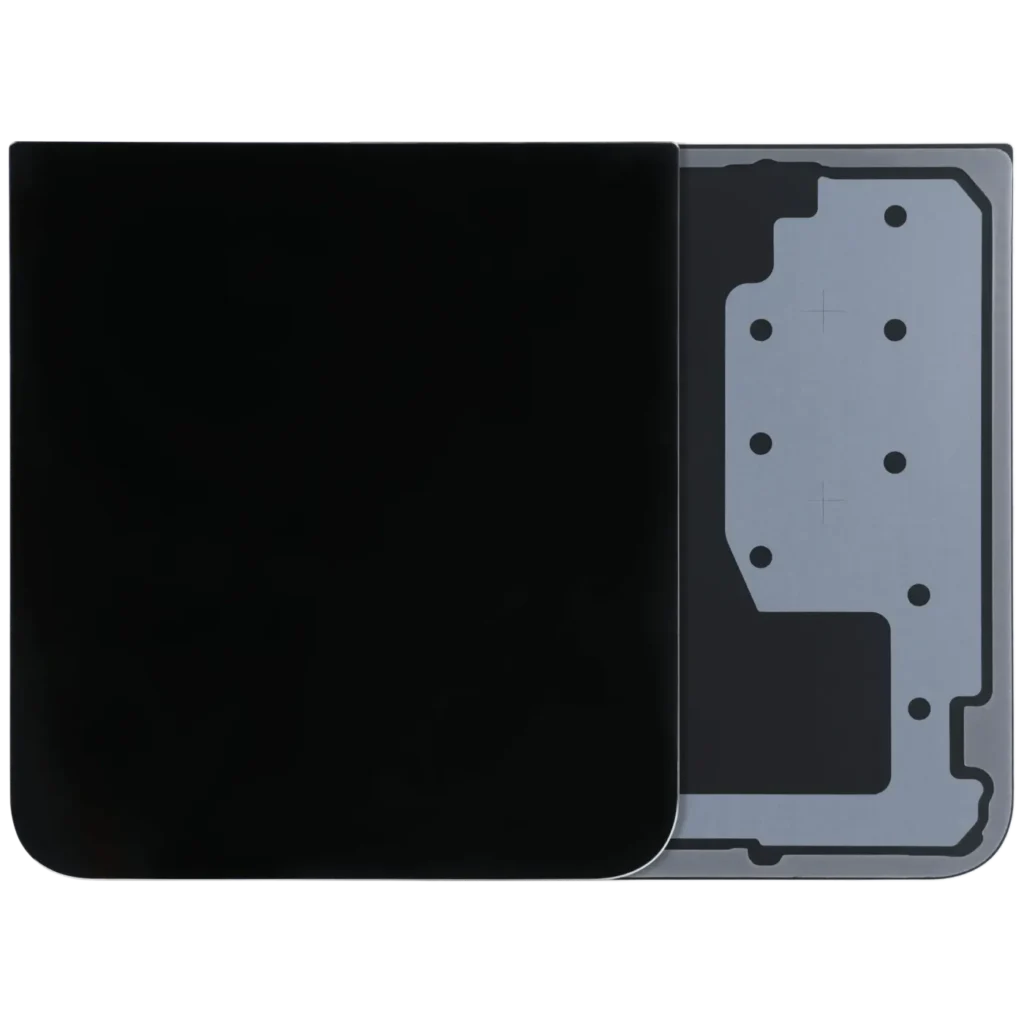Bottom Back Cover Glass For Samsung Galaxy Z Flip 7 FE 5G (Service Pack) (Black)
