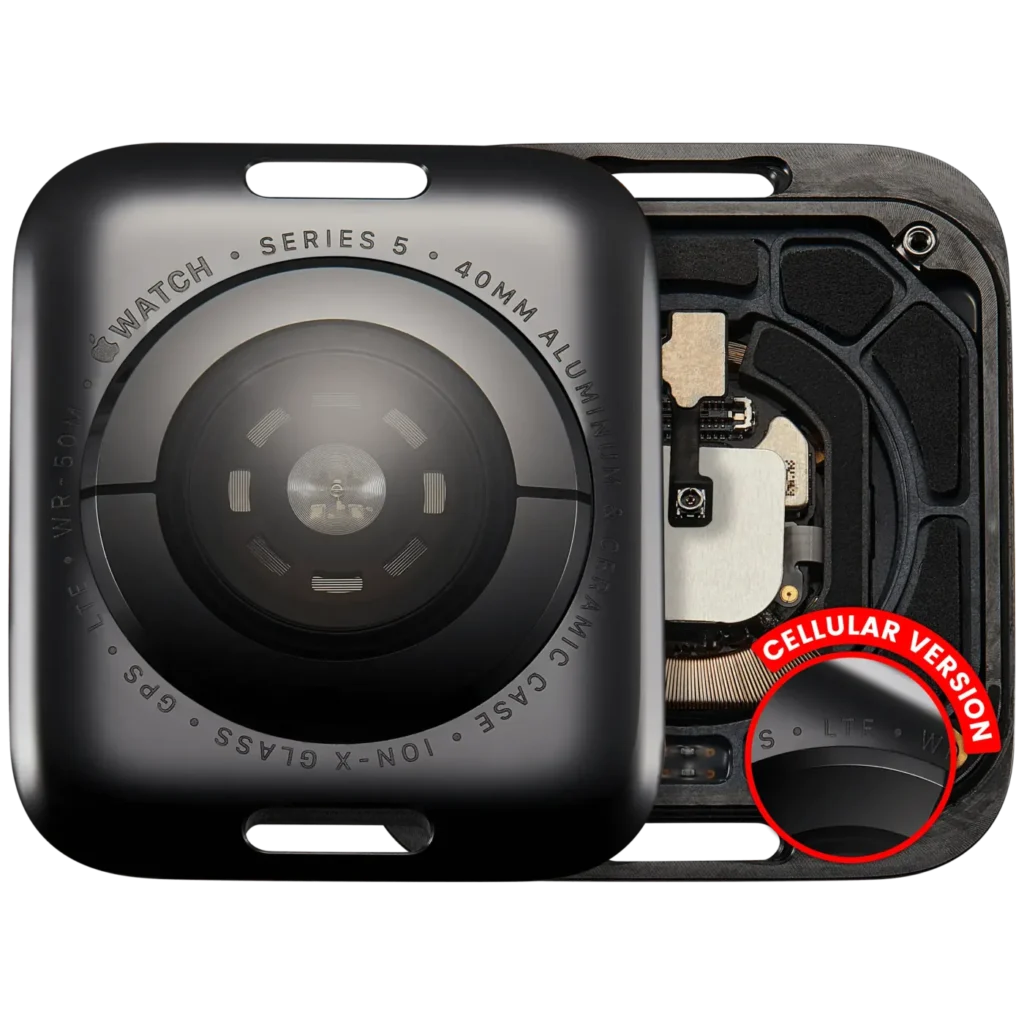 Back Cover Assembly For Watch Series 5 (40mm) (LET Version) (Aluminum / Space Black)