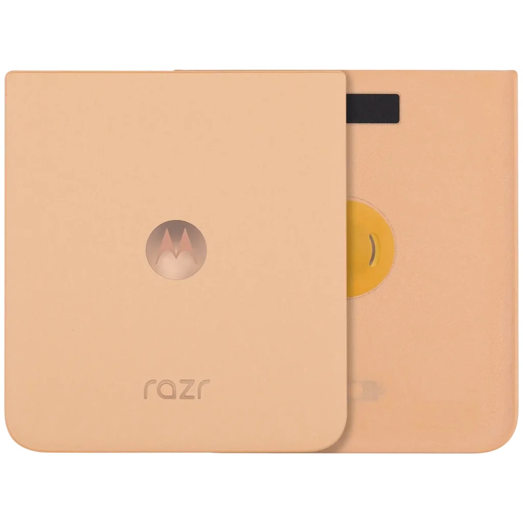Back Cover Glass For Motorola Razr Plus / Razr 50 Ultra (XT2451 / 2024) / Razr Plus 2025 (XT2557 / 2025) (Premium) (Peach Fuzz)