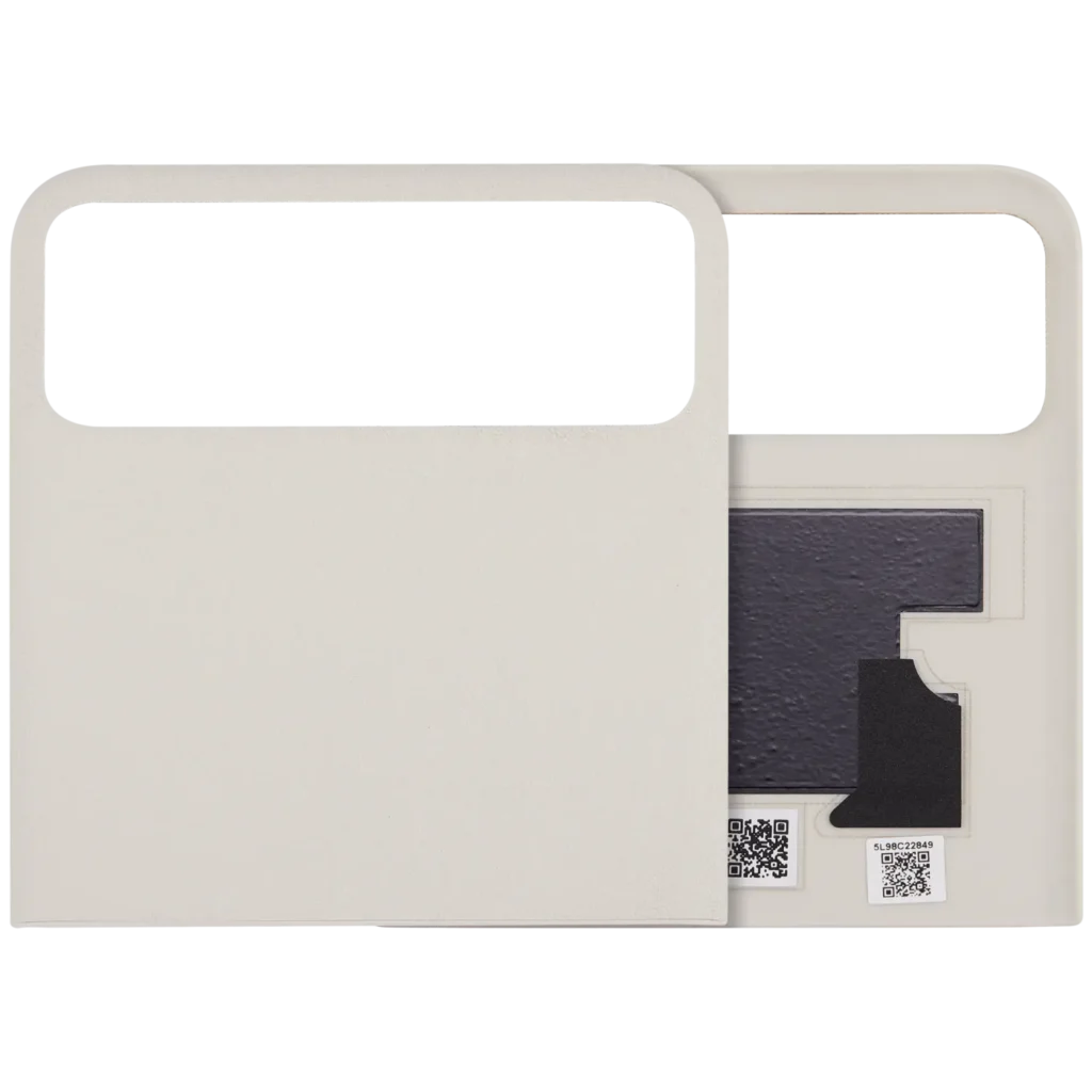 Top OLED Back Cover Glass For Motorola Razr / Razr 40 (XT2323 / 2023) (Premium) (Vanilla Cream)