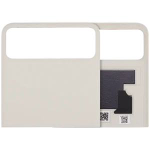 Top OLED Back Cover Glass For Motorola Razr / Razr 40 (XT2323 / 2023) (Premium) (Vanilla Cream)