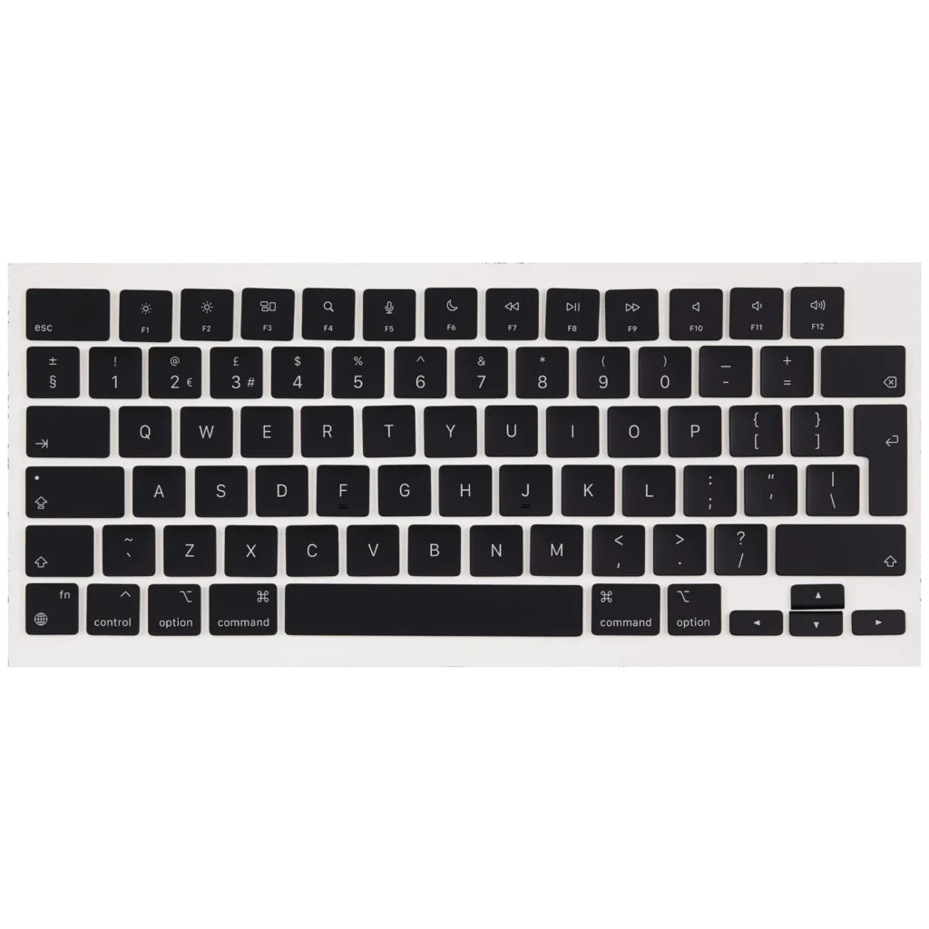 KeyBoard Keycap Kit For MacBook Air 13" (Mid 2022 to Mid 2024 ) / Pro 14" / Pro 16" (Late 2021 to Late 2024) (Midnight) (UK English)