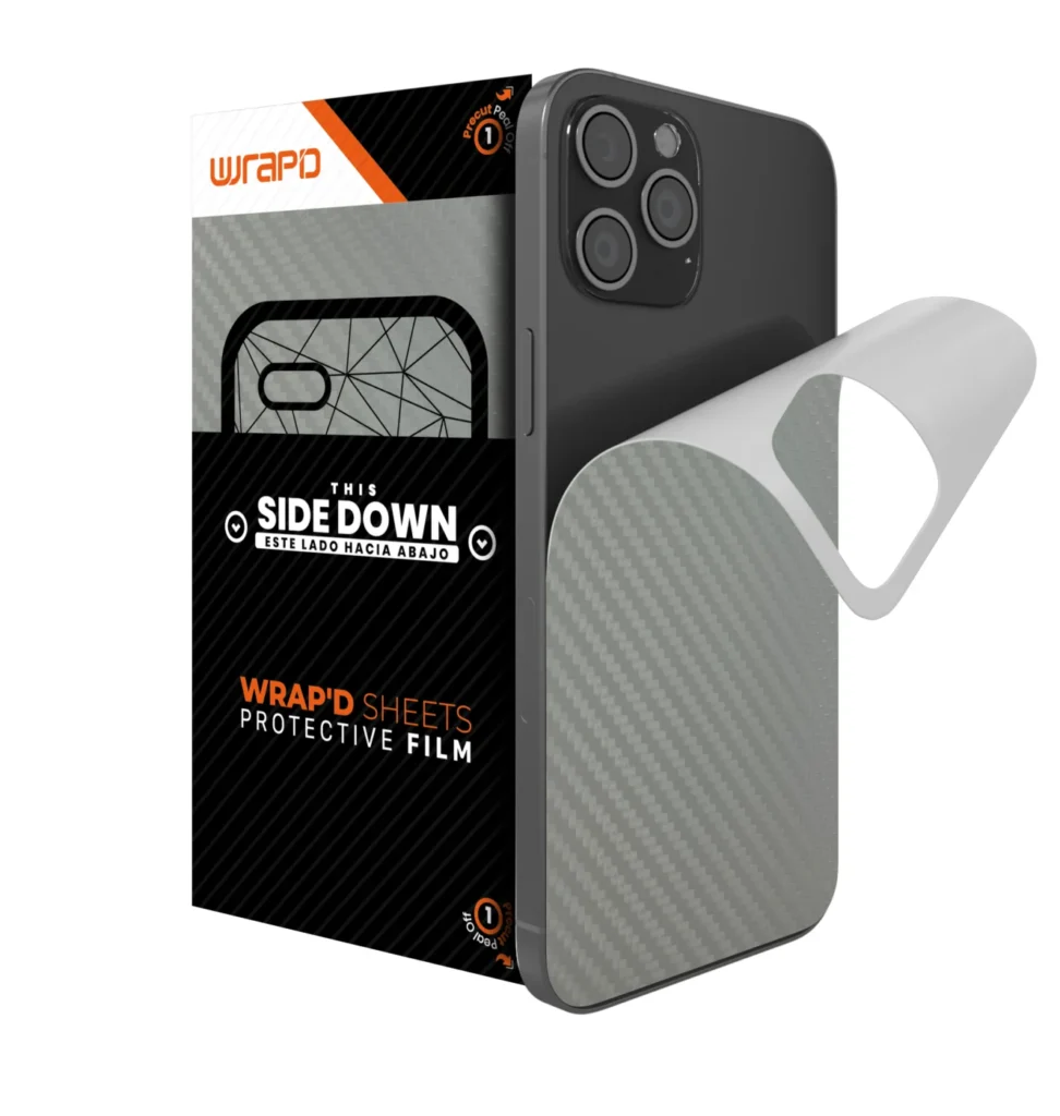Wrapd Back Skin - Carbon Fiber (Ash) (5 Pack)