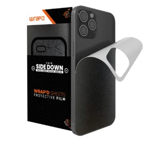 Wrapd Back Skin - Brushed Metal (Black) (5 Pack)