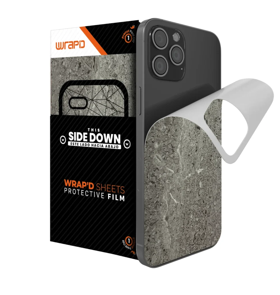 Wrapd Back Skin - Marble (Gray) (5 Pack)