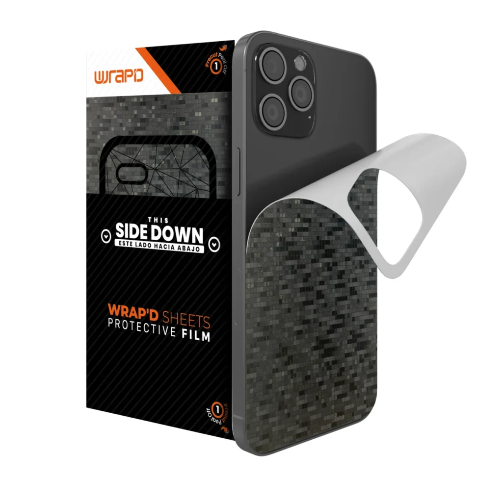 Wrapd Back Skin - Mosaic (Black) (5 Pack)