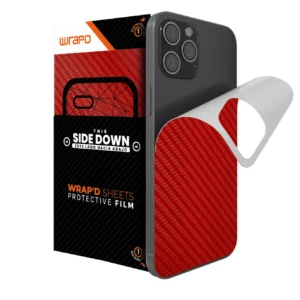 Wrapd Back Skin - Carbon Fiber (Red) (5 Pack)