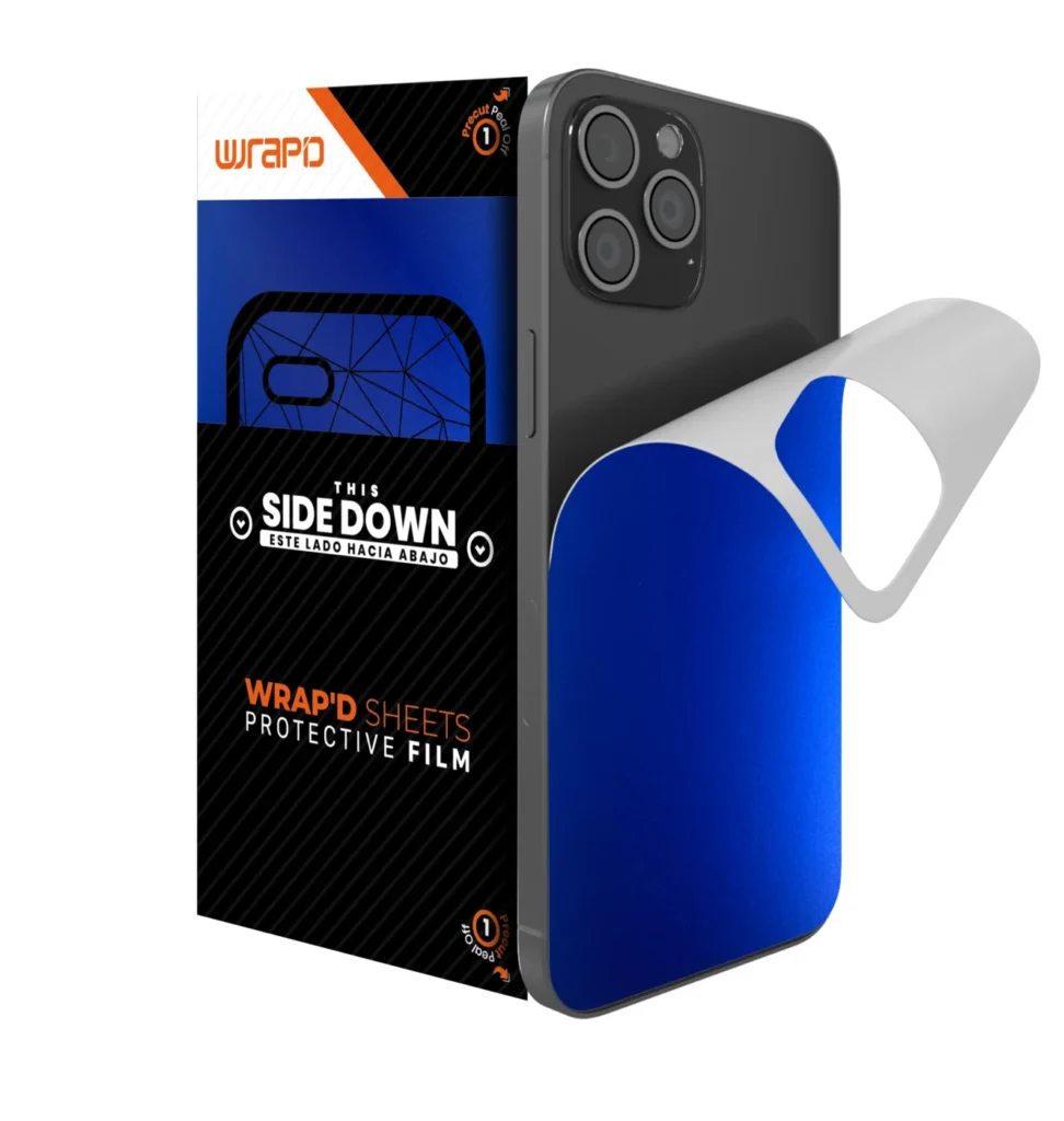 Wrapd Back Skin - Satin (Blue) (5 Pack)