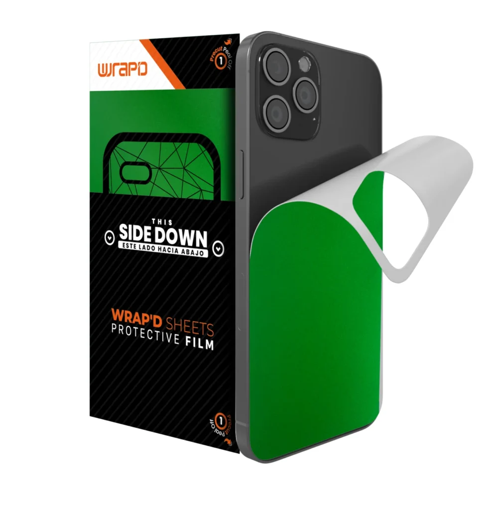 Wrapd Back Skin - Satin (Green) (5 Pack)
