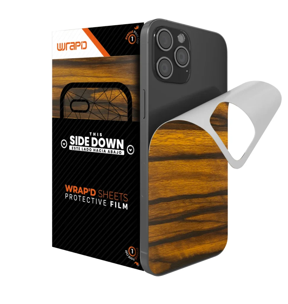 Wrapd Back Skin - Wood (Walnut) (5 Pack)