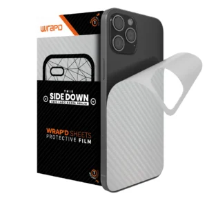Wrapd Back Skin - Carbon Fiber (White) (5 Pack)
