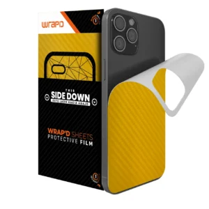 Wrapd Back Skin - Carbon Fiber (Yellow) (5 Pack)