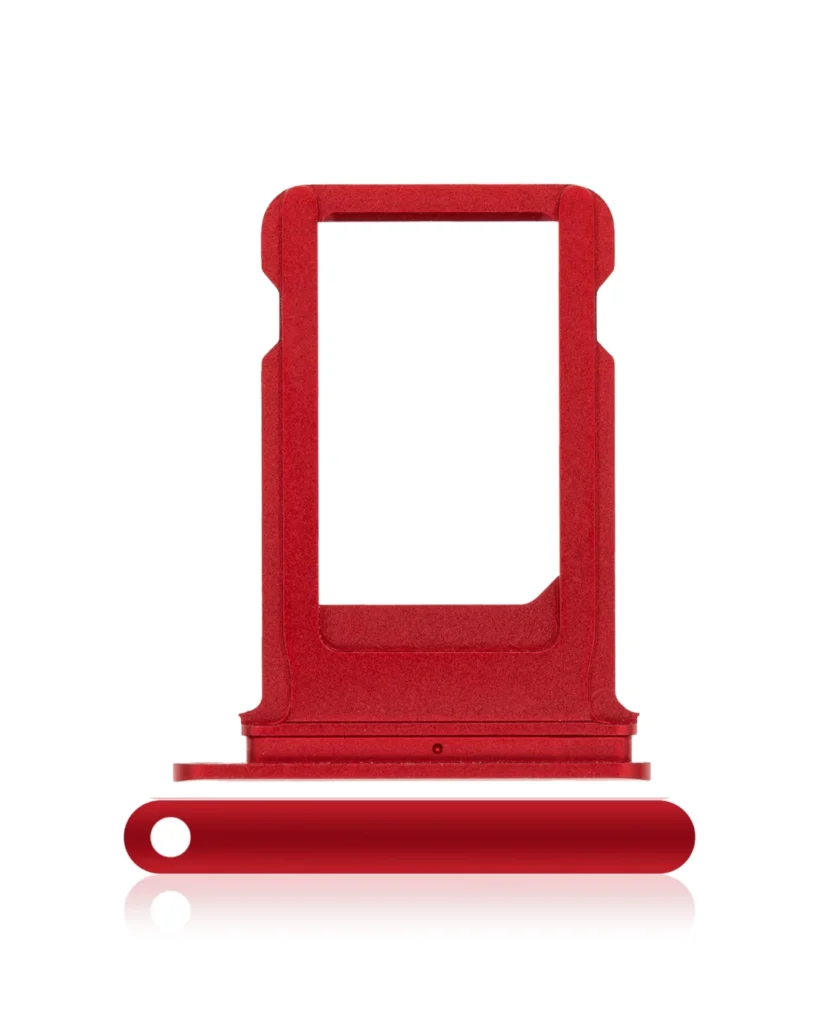 Sim Card Tray For iPhone 8 (Red) (Service Pack)