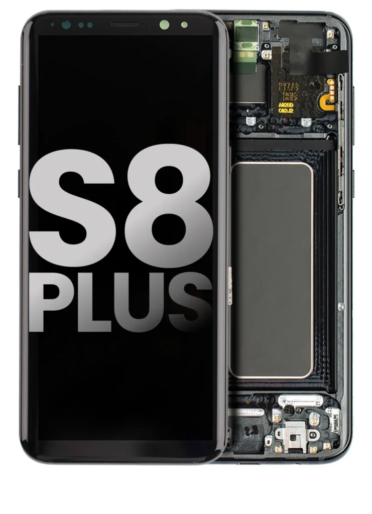 OLED Assembly With Frame For Samsung Galaxy S8 Plus (Used OEM Pull: Grade A) (Midnight Black)