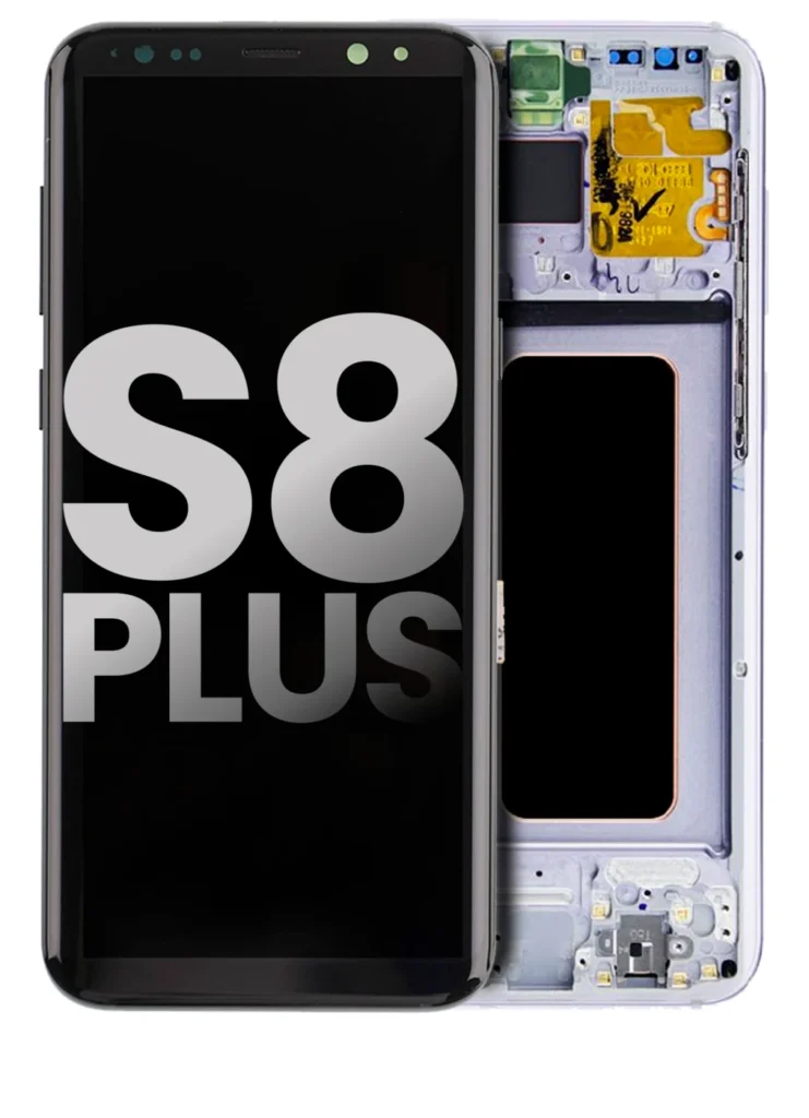 OLED Assembly With Frame For Samsung Galaxy S8 Plus (Used OEM Pull: Grade A) (Gray / Violet)