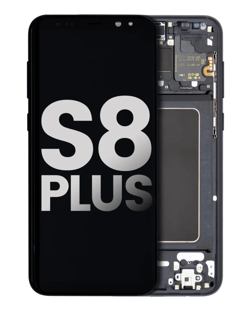 OLED Assembly With Frame For Samsung Galaxy S8 Plus (Used OEM Pull: Grade B/C) (Midnight Black)