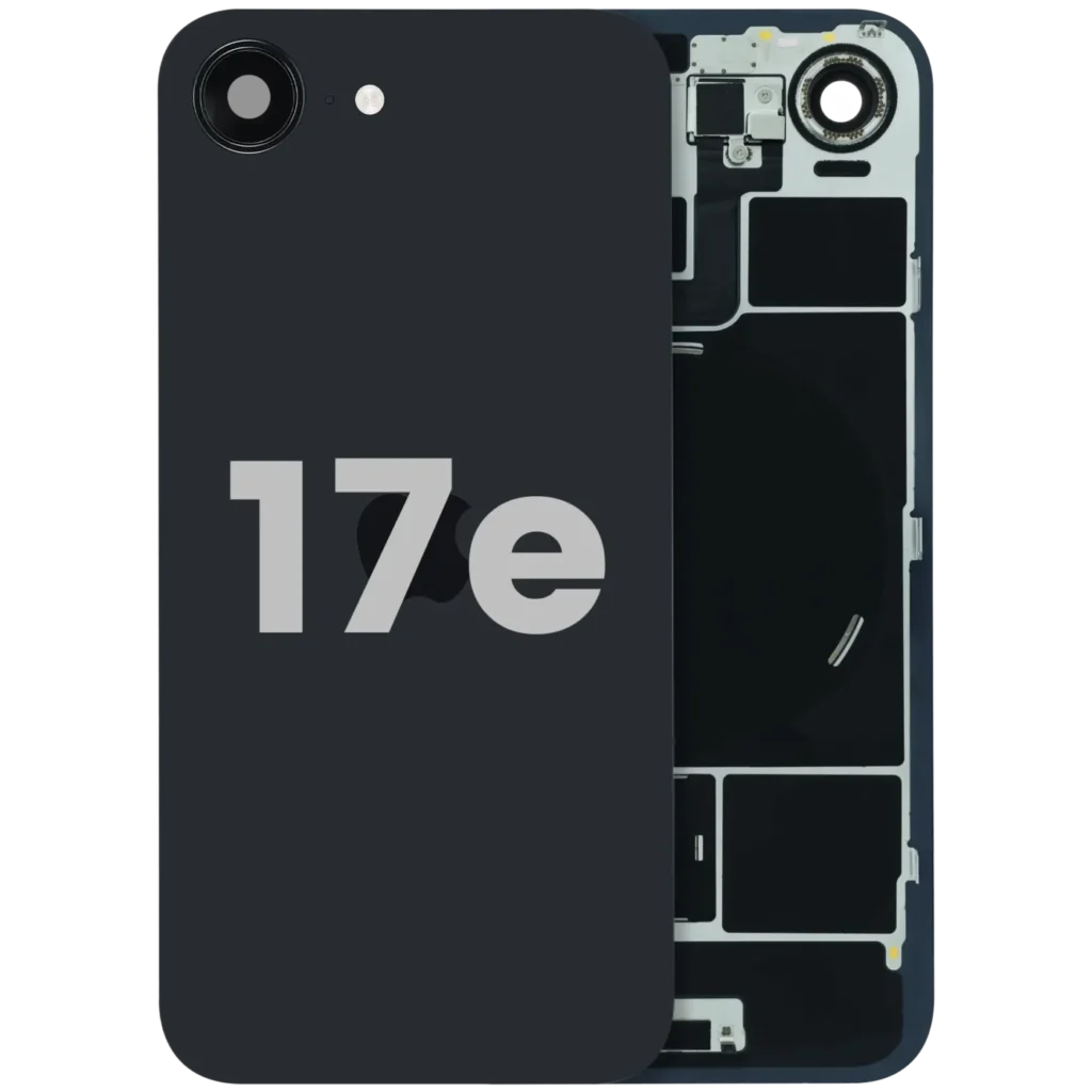 Back Glass With MagSafe Magnet & NFC For iPhone 17e (Used OEM Pull: Grade B) (Black)
