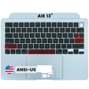 Top Case with Keyboard (ANSI US) For MacBook Air 13" A3240 (2025) (Used OEM Pull: Grade A) (Sky Blue)