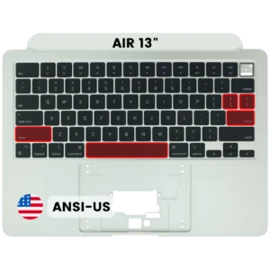 Top Case with Keyboard (ANSI US) For MacBook Air 13" A3240 (2025) (Used OEM Pull: Grade A) (Starlight)