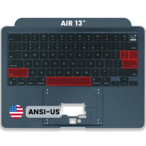 Top Case with Keyboard (ANSI US) For MacBook Air 13" A3113 (2024) (Used OEM Pull: Grade A) (Midnight)
